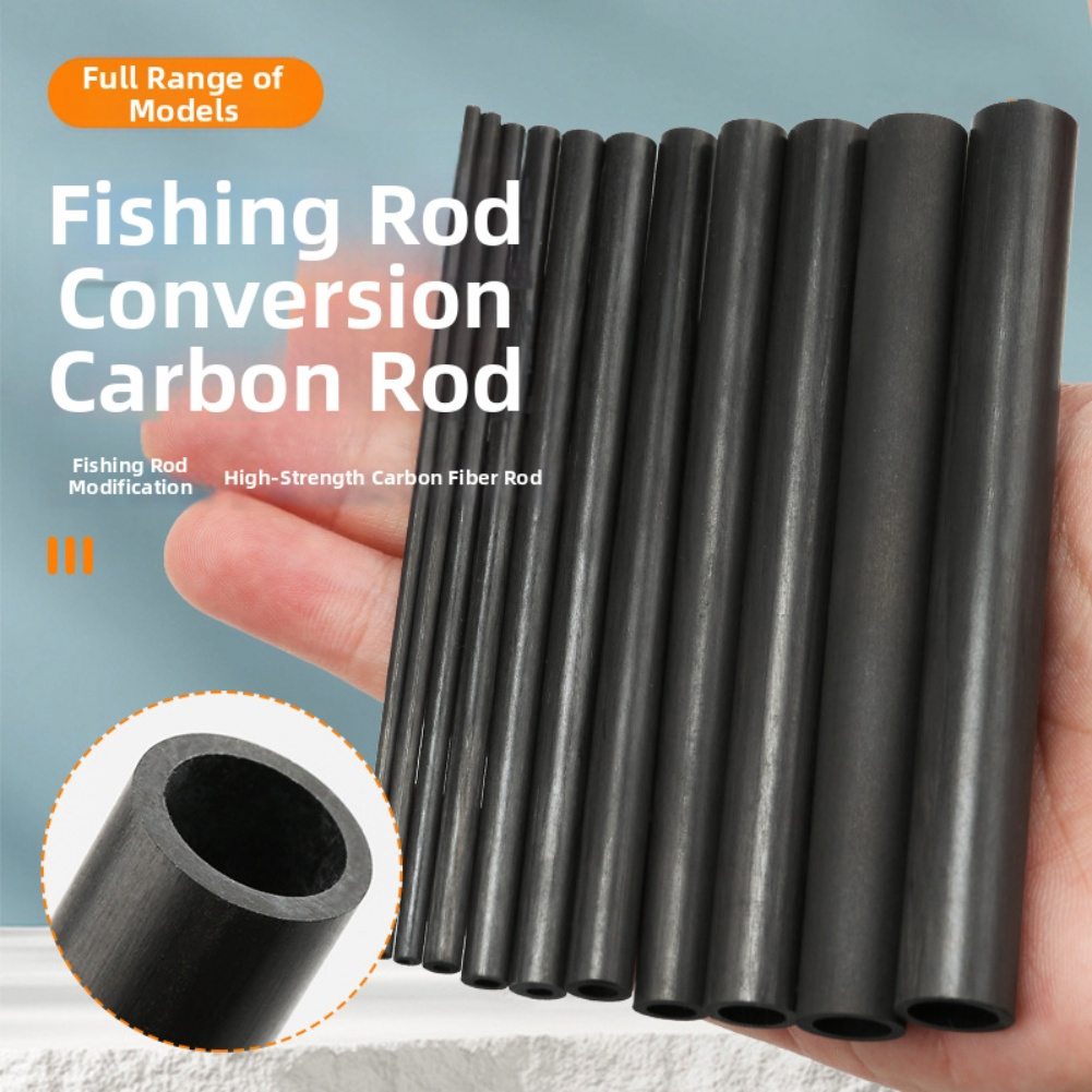 10cm Black Hollow Carbon Fiber - Fishing Rod Carbon Fiber ulasan dan harga