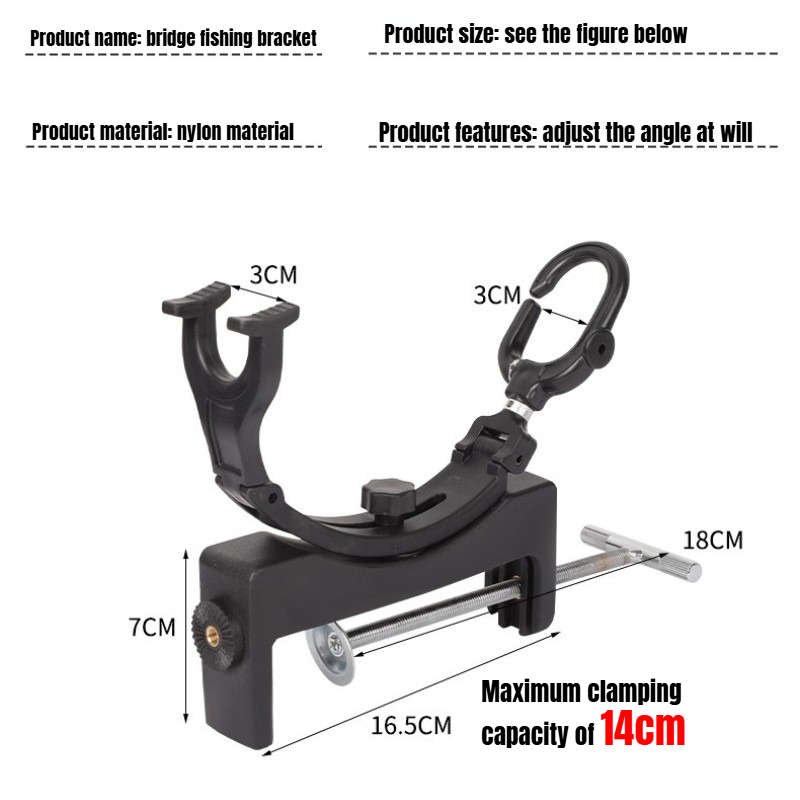 360° Rotating Adjustable Heavy - Fishing Rod Rack ulasan dan harga